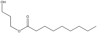 Nonanoic acid 3-hydroxypropyl ester Structure