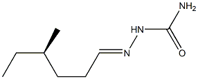 [R,(-)]-4-Methylhexanalsemicarbazone Struktur