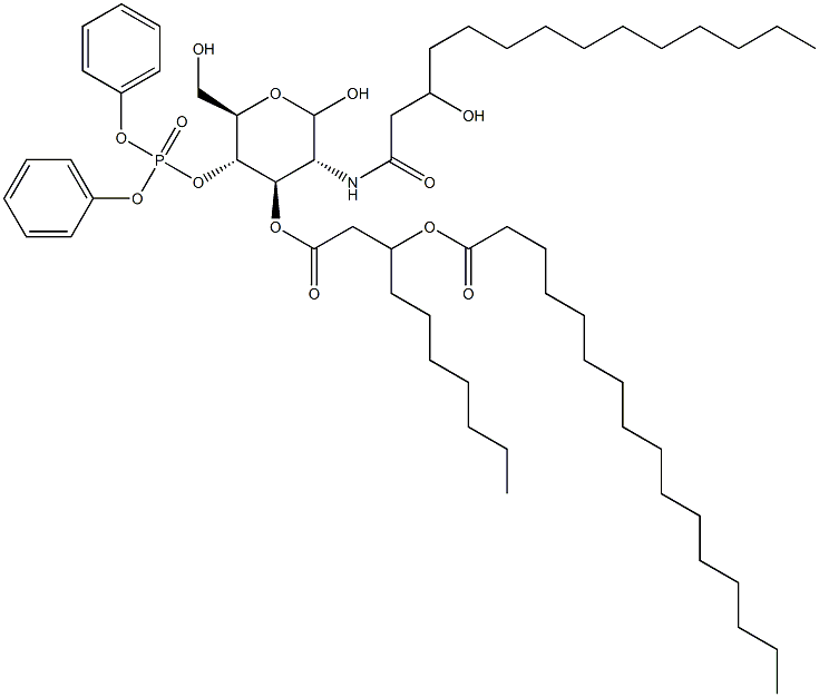 4-O-(Diphenoxyphosphinyl)-3-O-[3-(palmitoyloxy)decanoyl]-2-[(3-hydroxymyristoyl)amino]-2-deoxy-D-glucopyranose