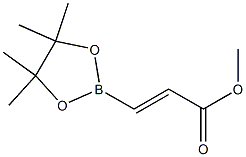 (E)-3-(4,4,5,5-テトラメチル-1,3,2-ジオキサボロラン-2-イル)アクリル酸メチル 化学構造式