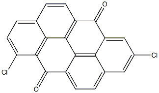 2,7-ジクロロジベンゾ[def,mno]クリセン-6,12-ジオン 化学構造式