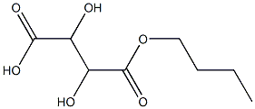 L-Tartaric acid hydrogen 1-butyl ester Structure