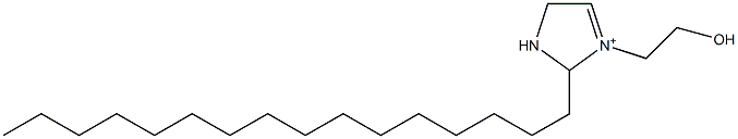 2-Hexadecyl-1-(2-hydroxyethyl)-3,4-dihydro-2H-imidazol-1-ium Structure