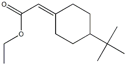 4-tert-Butylcyclohexylideneacetic acid ethyl ester Structure