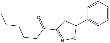3-Hexanoyl-5-phenyl-2-isoxazoline 结构式