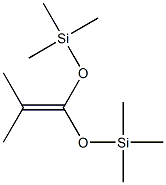 2-メチル-1,1-ビス(トリメチルシリルオキシ)-1-プロペン 化学構造式