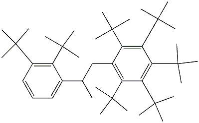 1-(Penta-tert-butylphenyl)-2-(2,3-di-tert-butylphenyl)propane Structure