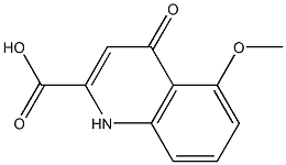 5-Methoxy-1,4-dihydro-4-oxoquinoline-2-carboxylic acid Struktur