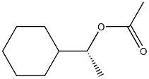 Acetic acid (1R)-1-cyclohexylethyl ester 结构式