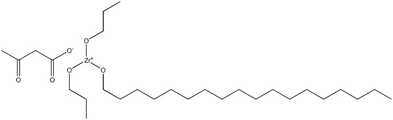 Acetoacetic acid dipropoxy(stearyloxy)zirconium(IV) salt