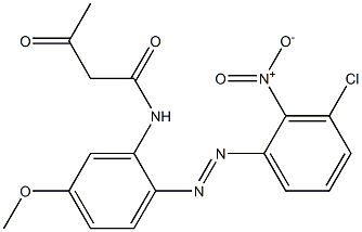 2-Acetyl-2'-(3-chloro-2-nitrophenylazo)-5'-methoxyacetanilide