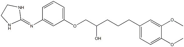 1-[3-[(Imidazolidin-2-ylidene)amino]phenoxy]-3-[2-(3,4-dimethoxyphenyl)ethyl]-2-propanol