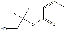 (Z)-2-Butenoic acid 2-hydroxy-1,1-dimethylethyl ester Structure