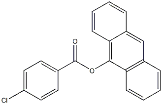 p-Chlorobenzoic acid (anthracen-9-yl) ester Struktur