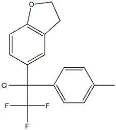 1-Chloro-1-(coumaran-5-yl)-1-(4-methylphenyl)-2,2,2-trifluoroethane Structure