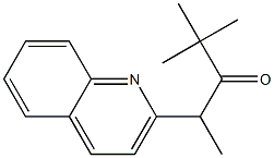 4-(Quinolin-2-yl)-4-methyl-2,2-dimethyl-3-butanone Structure