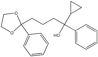 2-Phenyl-2-(4-hydroxy-4-phenyl-4-cyclopropylbutyl)-1,3-dioxolane