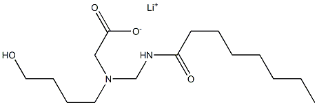  N-(4-Hydroxybutyl)-N-(octanoylaminomethyl)aminoacetic acid lithium salt