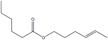 カプロン酸4-ヘキセニル 化学構造式