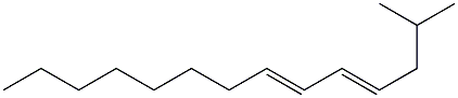 (4E,6E)-2-Methyl-4,6-tetradecadiene Structure