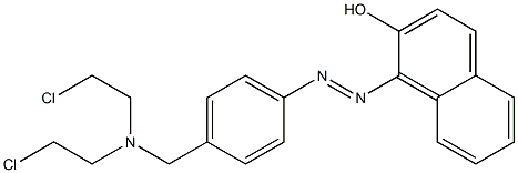 1-[p-[Bis(2-chloroethyl)aminomethyl]phenyl]azo-2-naphthol