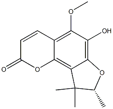 (R)-8,9-Dihydro-6-hydroxy-5-methoxy-8,9,9-trimethyl-2H-furo[2,3-h]-1-benzopyran-2-one