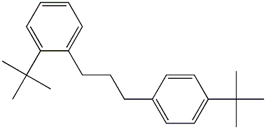 1-(2-tert-Butylphenyl)-3-(4-tert-butylphenyl)propane Struktur