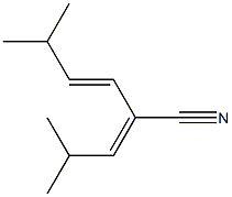 (3E)-5-Methyl-2-(2-methylpropan-1-ylidene)-3-hexenenitrile Structure