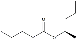 (-)-Valeric acid (R)-1-methylbutyl ester Struktur