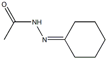 シクロヘキサノンアセチルヒドラゾン 化学構造式