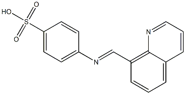 4-[[(Quinolin-8-yl)methylene]amino]benzenesulfonic acid 结构式