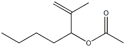 Acetic acid 1-isopropenylpentyl ester Struktur