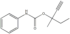 Carbanilic acid 1-ethyl-1-methyl-2-propynyl ester Struktur