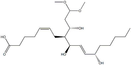 (5Z,8S,9R,10E,12S)-9,12-Dihydroxy-8-[(1S)-1-hydroxy-3,3-dimethoxypropyl]-5,10-heptadecadienoic acid