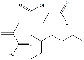 1-Hexene-2,4,6-tricarboxylic acid 4-(2-ethylhexyl) ester 结构式