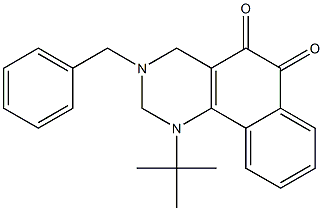 1-tert-Butyl-3-benzyl-1,2,3,4-tetrahydrobenzo[h]quinazoline-5,6-dione