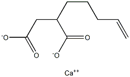 2-(4-ペンテニル)こはく酸カルシウム 化学構造式