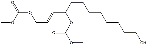 (2E)-1,4-Bis(methoxycarbonyloxy)-2-dodecen-12-ol 结构式