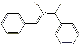 N-(1-Phenylethyl)benzenemethanimine N-oxide,,结构式