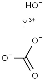 イットリウムカルボナートヒドロキシド 化学構造式