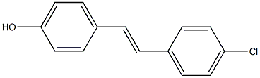 4-[(E)-2-(4-クロロフェニル)エテニル]フェノール 化学構造式