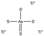 テトラチオひ酸トリタリウム(I) 化学構造式