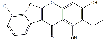 2-Methoxy-1,3,7-trihydroxy-11H-benzofuro[2,3-b][1]benzopyran-11-one|