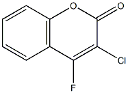 3-Chloro-4-fluorocoumarin Struktur