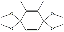 1,2-Dimethyl-3,3,6,6-tetramethoxy-1,4-cyclohexadiene Structure