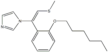 1-[(E)-2-Methylthio-1-[2-(hexyloxy)phenyl]ethenyl]-1H-imidazole Structure