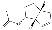 Acetic acid (1R,2R,5R)-bicyclo[3.3.0]oct-7-en-2-yl ester Struktur