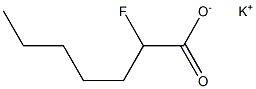 2-Fluoroenanthic acid potassium salt Structure