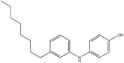 3'-Octyl[iminobisbenzen]-4-ol Struktur