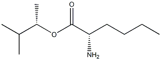 (S)-2-Aminohexanoic acid (S)-1,2-dimethylpropyl ester Struktur
